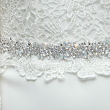 Moonbeam silver crystal and opalescent belt - Liberty in Love