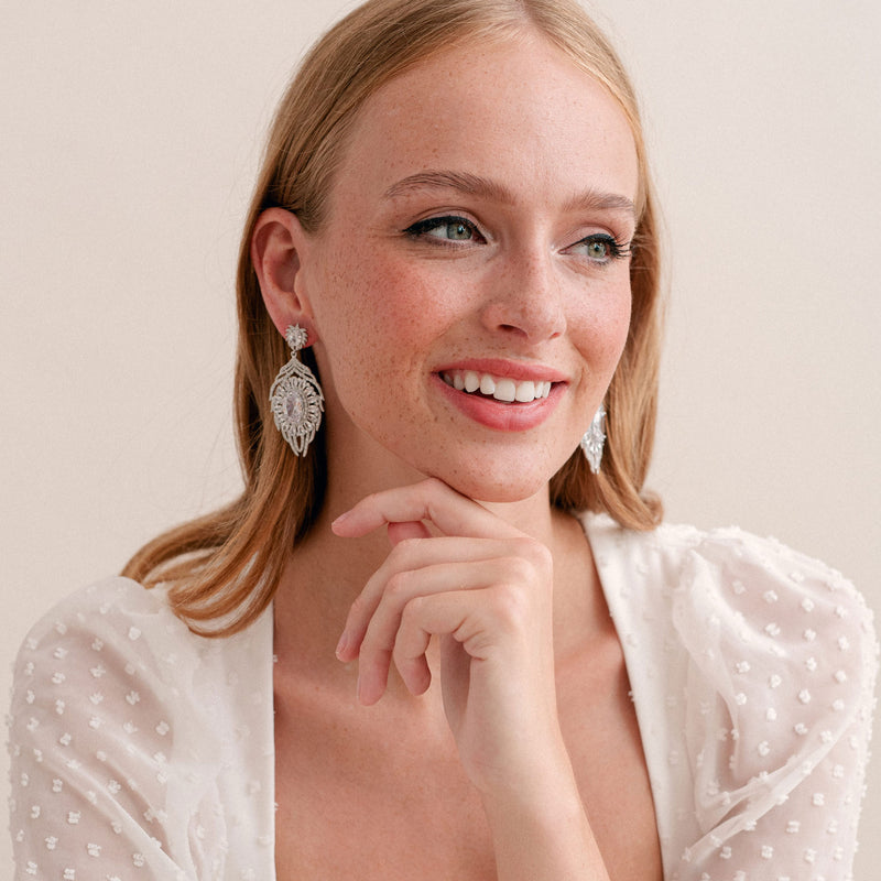 Myla bridal statement earrings - Liberty in Love