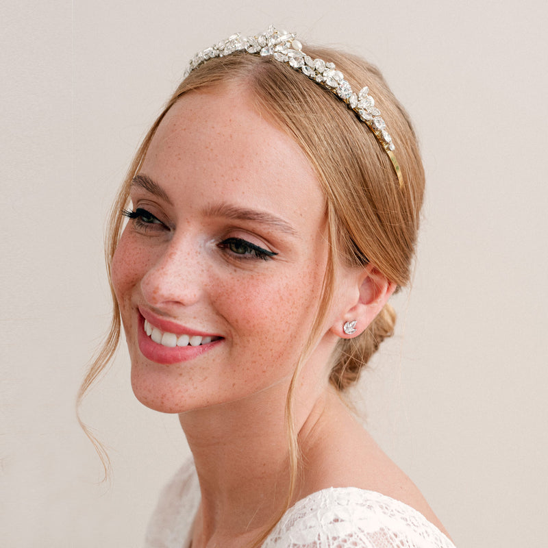 Navette and pearl tiara - Liberty in Love