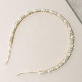 Navette crystal and pearl slim headband - Liberty in Love