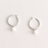 Newark statement hoop pearl drop earrings - Liberty in Love
