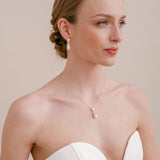 Noemi I teardrop pearl necklace (gold) - Liberty in Love