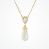 Noemi I teardrop pearl necklace (gold) - Liberty in Love