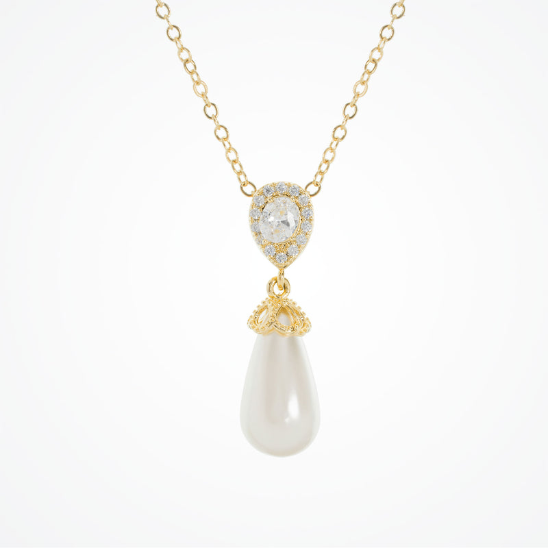 Noemi I teardrop pearl necklace (gold) - Liberty in Love