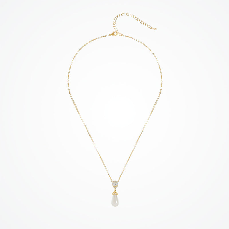 Noemi I teardrop pearl necklace (gold) - Liberty in Love