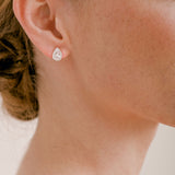 Noemi II zirconia teardrop stud earrings (silver) - Liberty in Love