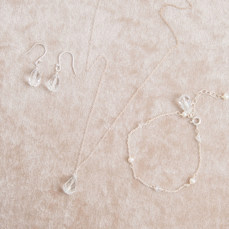 Pandora three-piece jewellery set (pendant - silver) - Liberty in Love