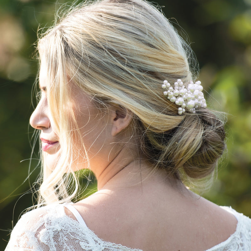 Pearl blossom statement pearl cluster clip - Liberty in Love