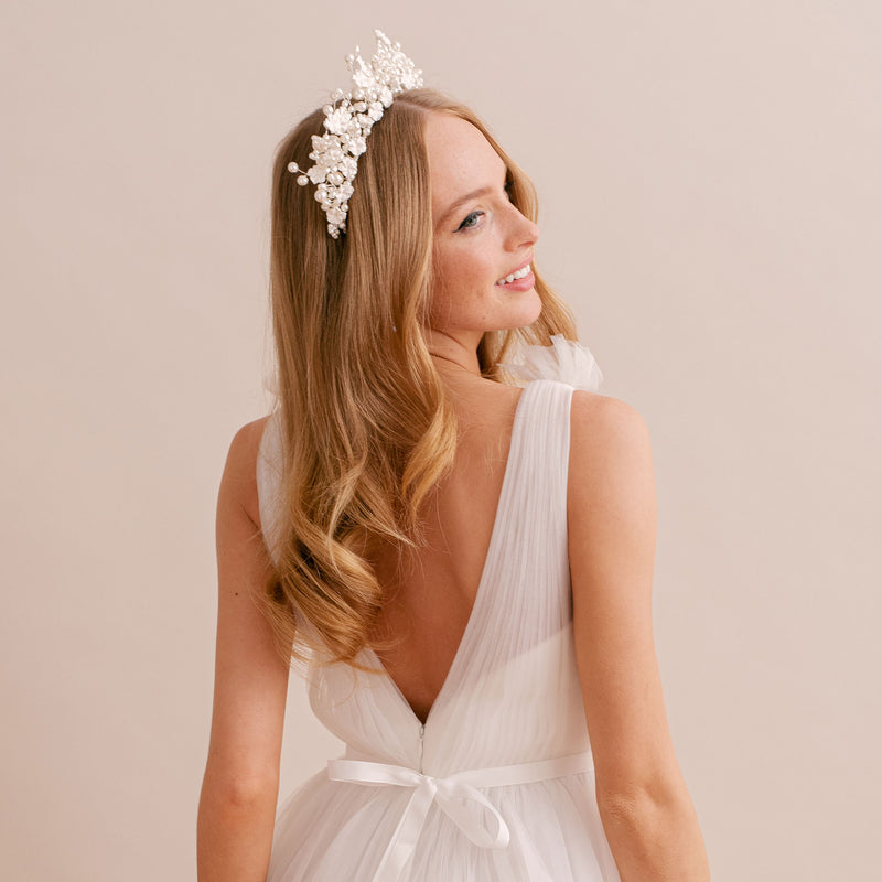Pearl and flower crown - Liberty in Love