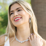 Peninsula cubic zirconia drop earrings - Liberty in Love