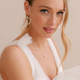 Poetry pearl pendant necklace (silver) - Liberty in Love