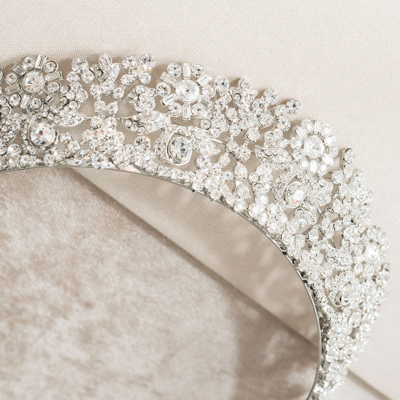 Queen Anne crystal bridal tiara - Liberty in Love