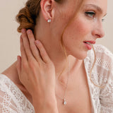Rapture cubic zirconia bridal stud earrings - Liberty in Love