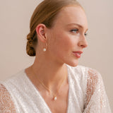 Simple pearl hoop earrings - Liberty in Love