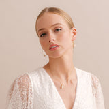 Simple pearl hoop earrings - Liberty in Love