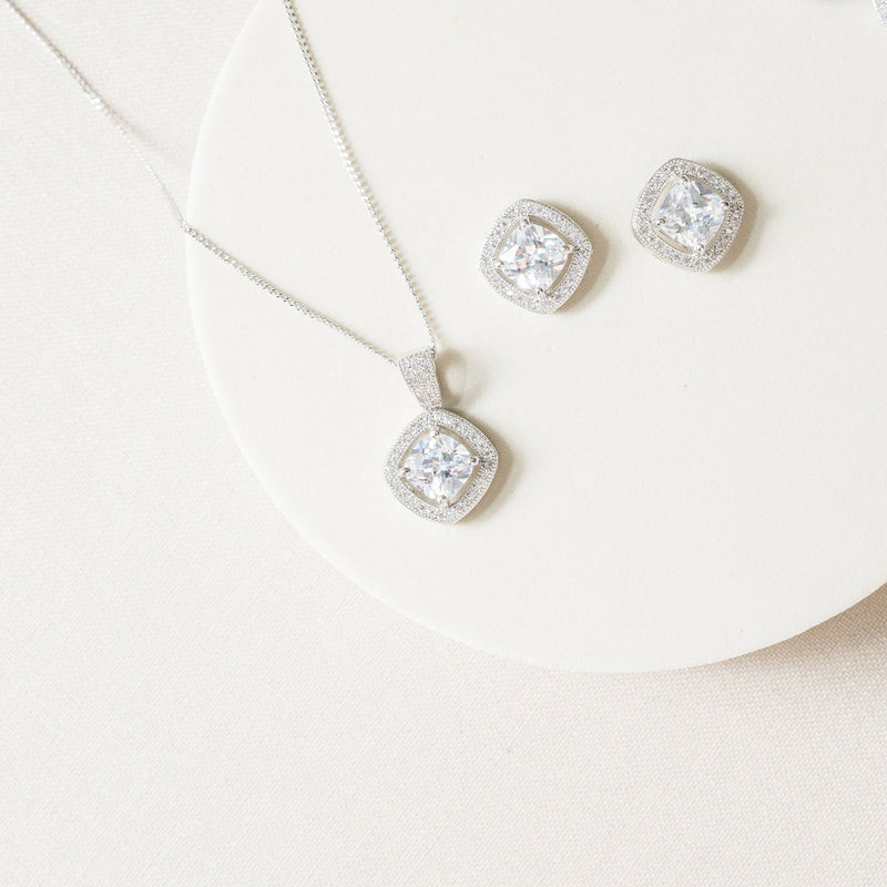 Richmond necklace and earrings bridal jewellery set - Liberty in Love