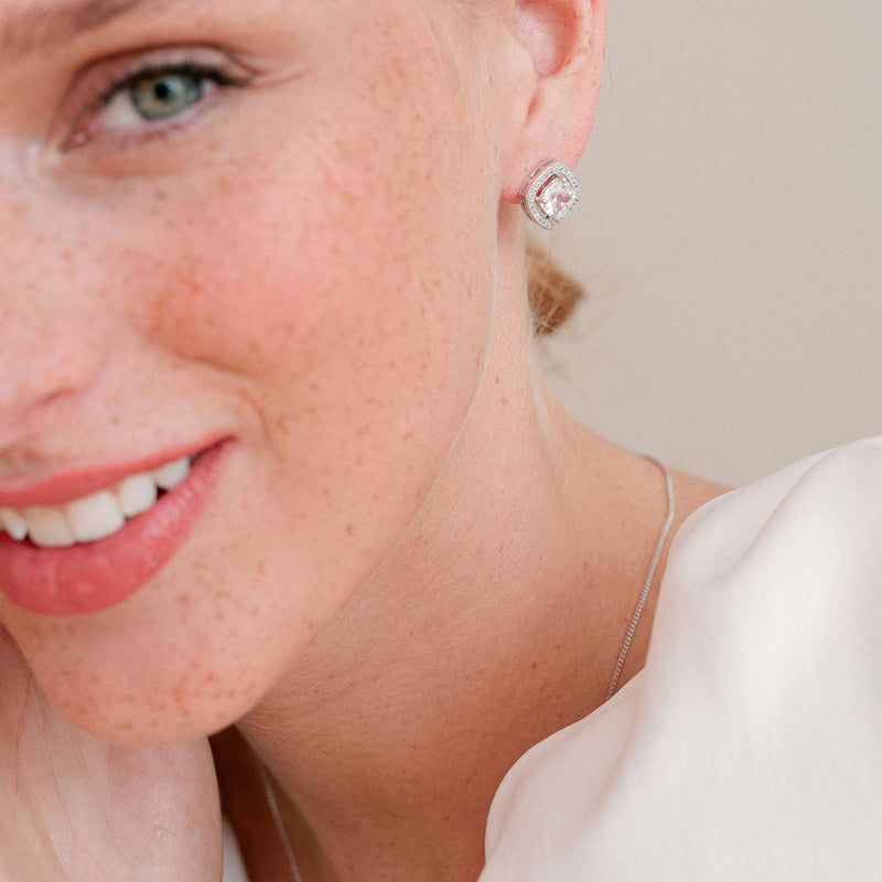 Richmond crystal bridal stud earrings - Liberty in Love