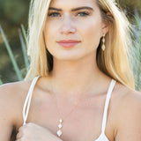 Rochelle pave triple drop earrings (gold) - Liberty in Love