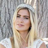 Romance crystal cluster bridal tiara - Liberty in Love
