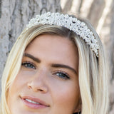 Romance crystal cluster bridal tiara - Liberty in Love