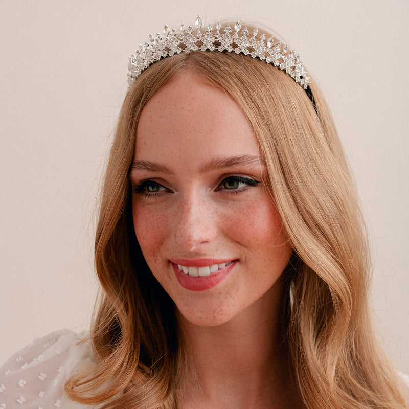 Romanov crystal fringe bridal tiara - Liberty in Love