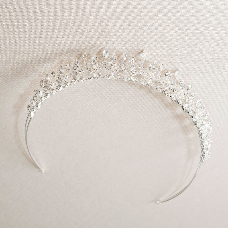 Romanov crystal fringe bridal tiara - Liberty in Love