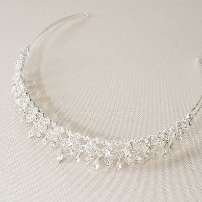 Romanov crystal fringe bridal tiara - Liberty in Love