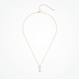 Romy navette pearl drop necklace (gold) - Liberty in Love