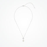 Romy navette pearl drop necklace (silver) - Liberty in Love