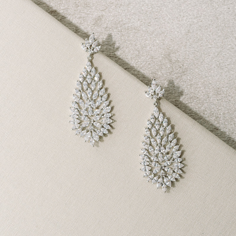 Sawyer crystal teardrop earrings - Liberty in Love