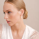 Seed pearl small hoop earrings - Liberty in Love