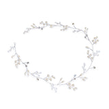 Aurora crystal and pearl hair vine (silver) - Liberty in Love