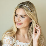 Bohemia crystal and pearl hair vine (silver) - Liberty in Love