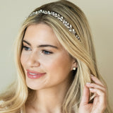 Bohemia crystal and pearl hair vine (silver) - Liberty in Love