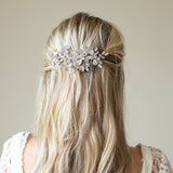 Crystal encrusted comb (silver) - Liberty in Love
