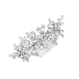 Silver crystal encrusted sparkling comb - Liberty in Love
