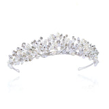 Embrace crystal and pearl cluster tiara (silver) - Liberty in Love