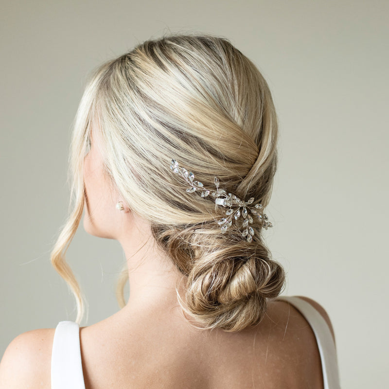 Glimmer crystal spray clip (silver) - Liberty in Love