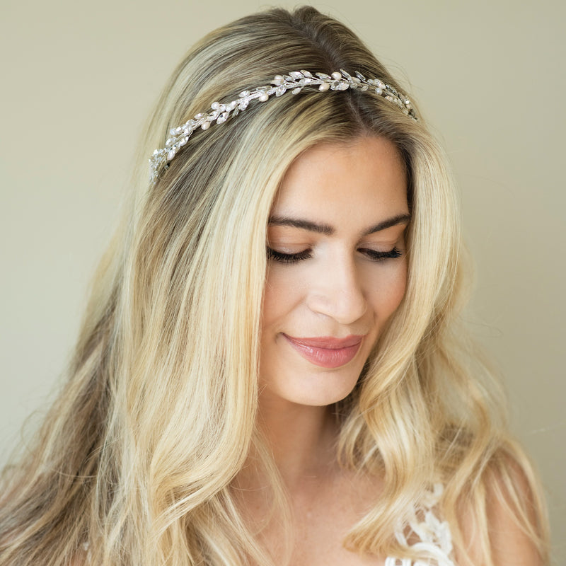 Moonshine crystal and pearl encrusted band - Liberty in Love