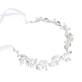 Skylark crystal and pearl enamelled hair vine (silver) - Liberty in Love