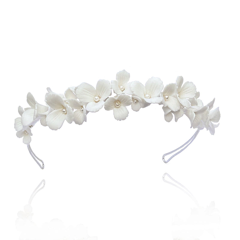 Wildflower ceramic floral garland headband - Liberty in Love