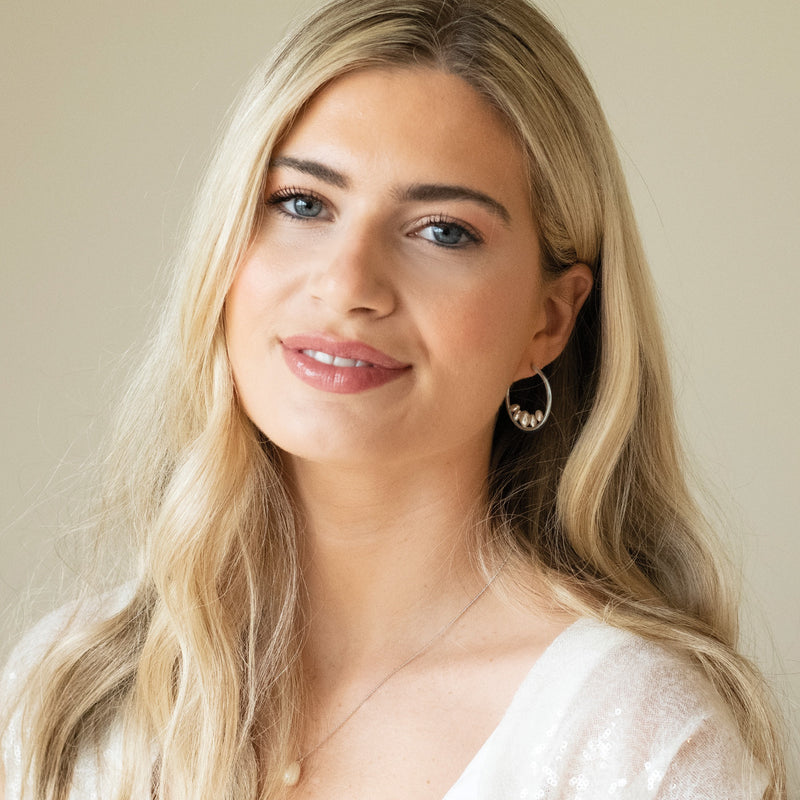 Sofia hoop pearl embellished earrings - Liberty in Love