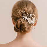 Stellar porcelain floral comb - Liberty in Love