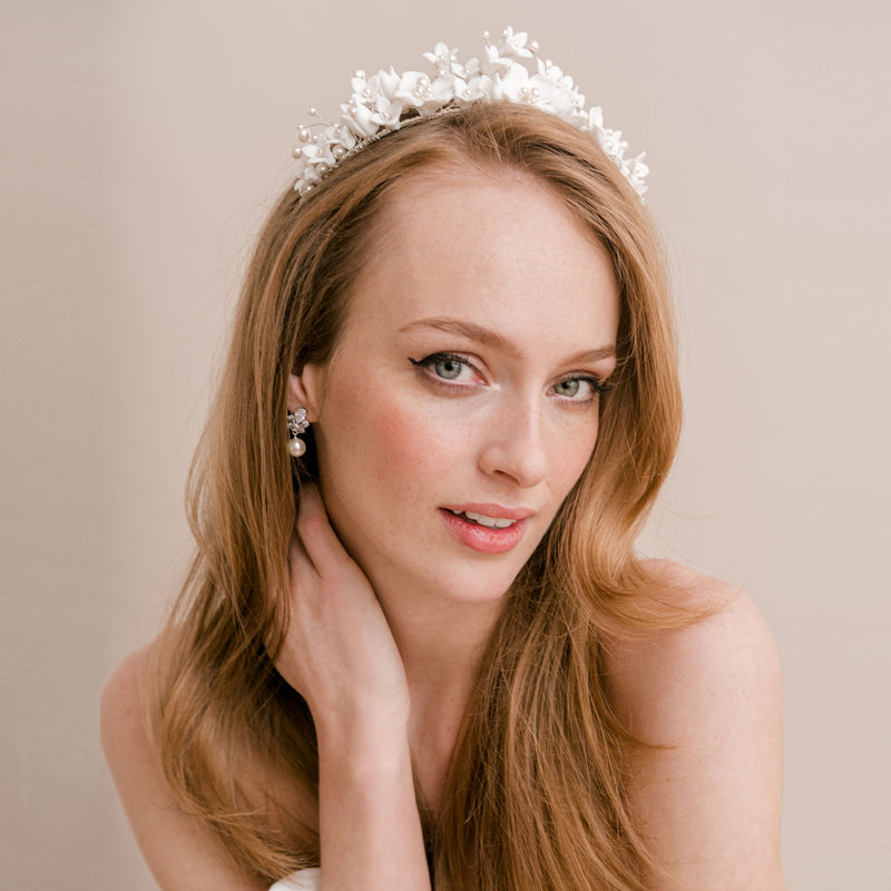 Stellar porcelain floral crown - Liberty in Love