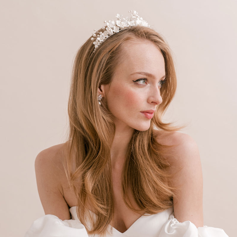 Stellar porcelain floral crown - Liberty in Love