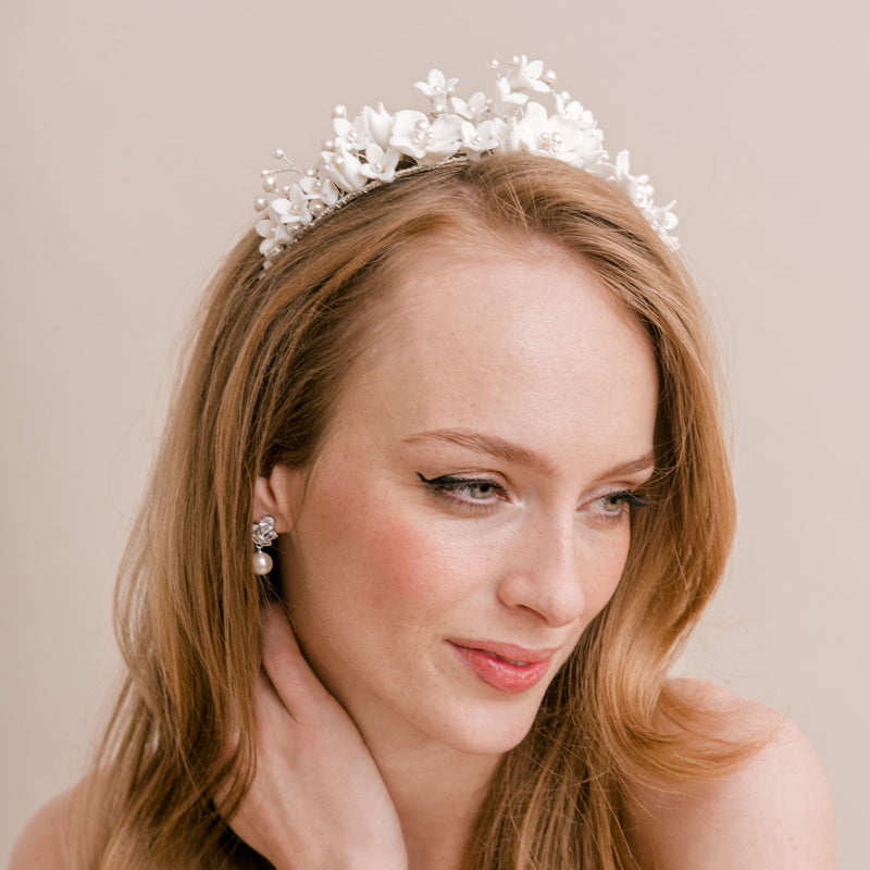 Stellar porcelain floral crown - Liberty in Love