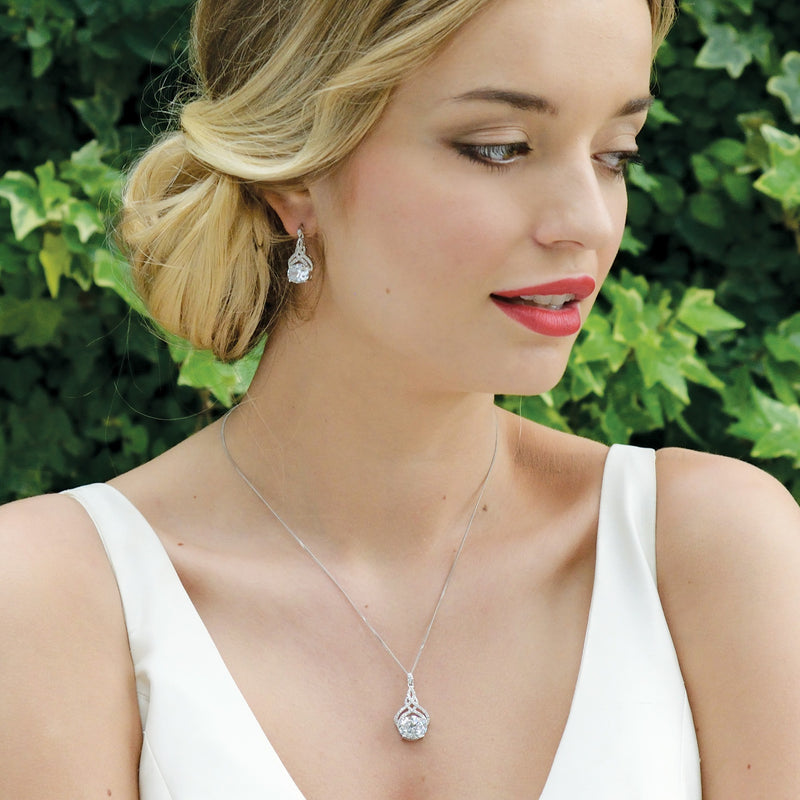 Strasbourg necklace and earrings bridal jewellery set - Liberty in Love