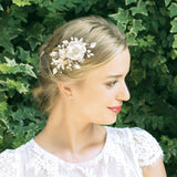 Sunflower sparkling gold crystal burst clip - Liberty in Love