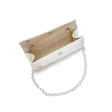 Tess satin pleated wedding clutch bag - Liberty in Love