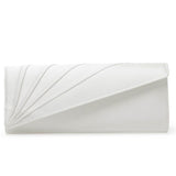 Tess satin pleated wedding clutch bag - Liberty in Love